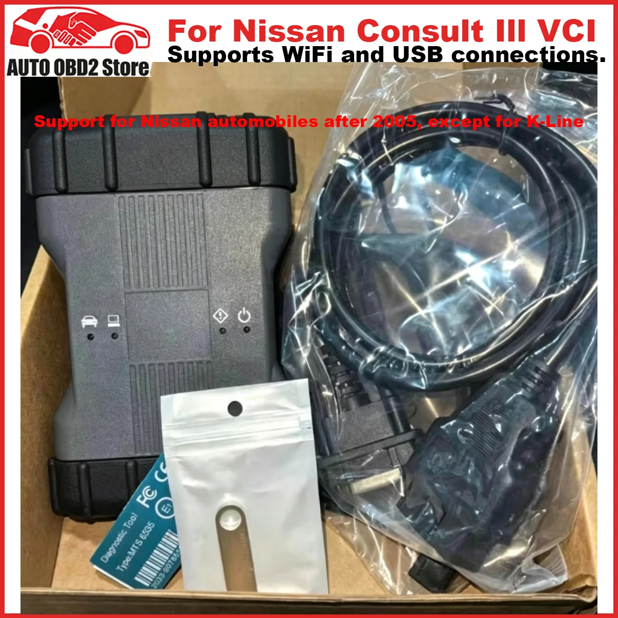 For Nissan VCI For Consult 3 Consult Plus WIFI USB OBD2 VCI Key Programming V241 For Infiniti Immobilizer Better than Consult 3
