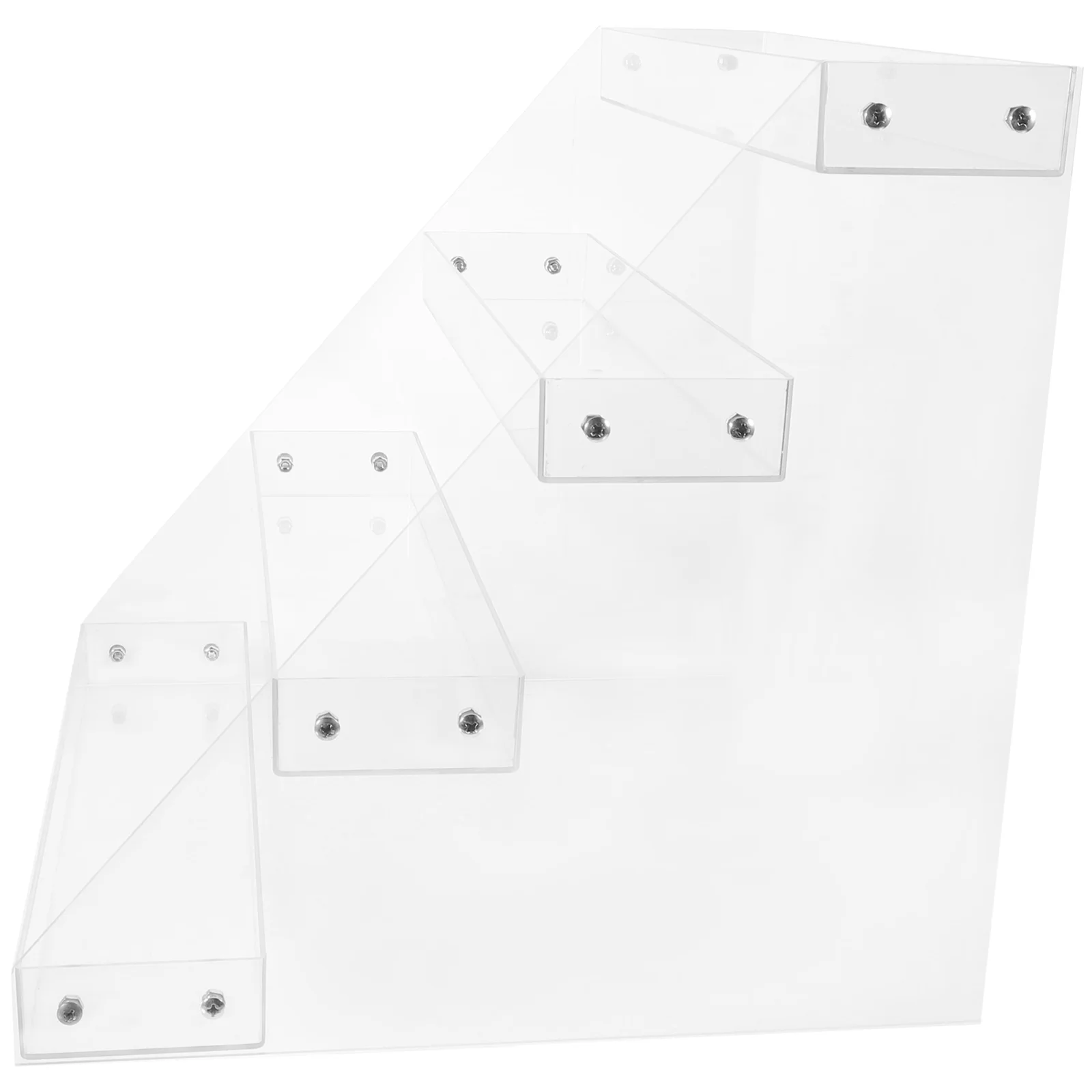 

Acrylic Display Riser Clear Multi-Tier Beverage Storage Organizer Shelf Stand for Snacks Drinks Counter Display