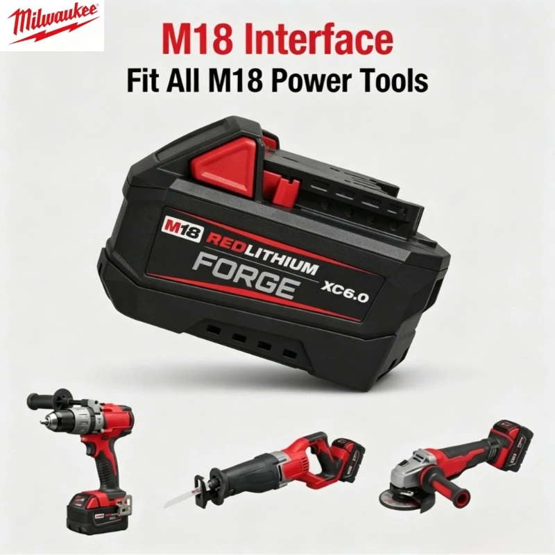 

Milwaukee M18 18V XC 8.0Ah High Capacity Lithium Ion Battery,Replacement for 48-11-1815 48-11-1850 2604-22 Tools