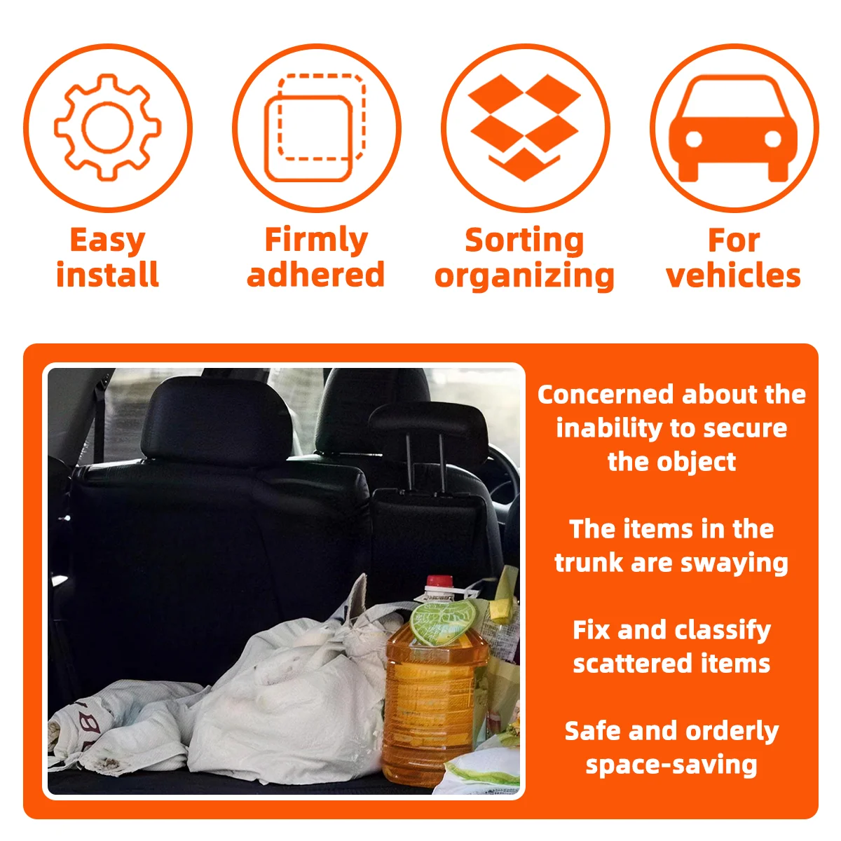 1/2pcs Car Trunk Multifunctional Self-Adhesive Anti Slip And Anti Tilt Fixing Plate Right Angle Shockproof And Anti Slip Bracket image 3