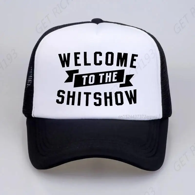 

Funny Welcome To The Shitshow Women Baseball Cap Harajuku Streetwear Golf Hat Adjustable Dad Hat Sports Mesh Breathable Hats