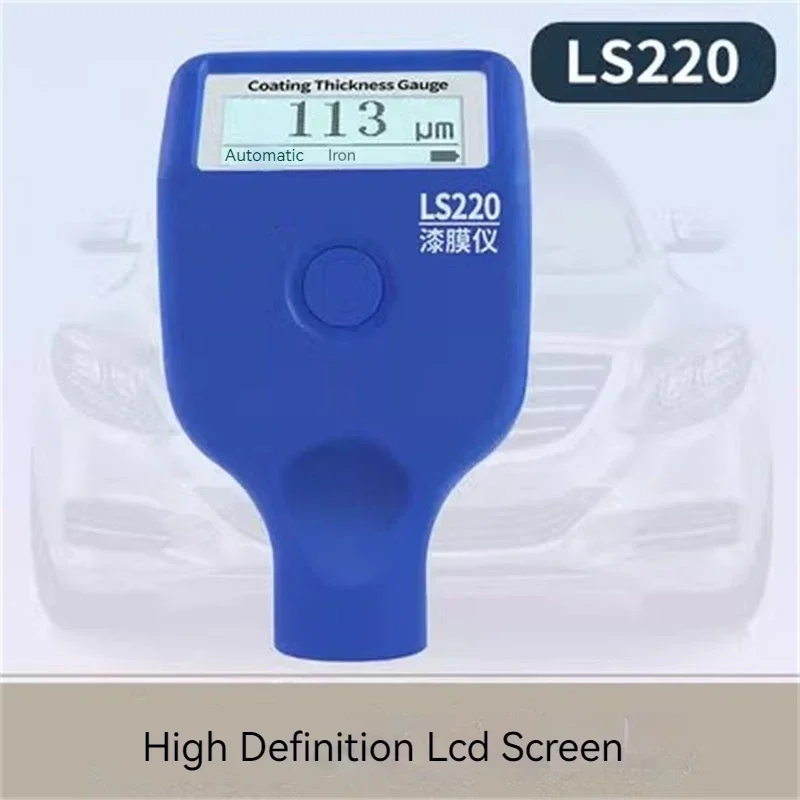 

LCD Screen Paint Coating Thickness Tester 0-2000μm 0.1μm Fe NFe Probe Gauge LS220 for Auto Car Paint Film Thickness Gauge -20℃