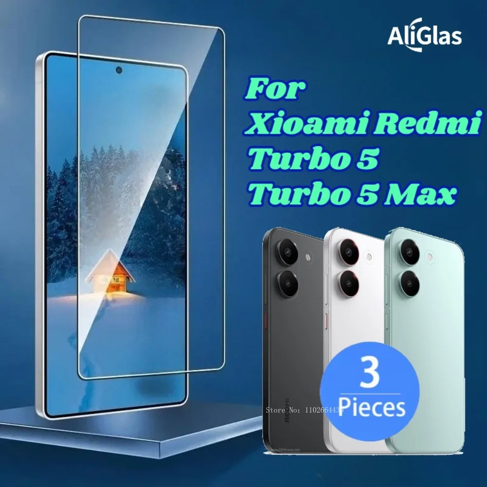 

3 Pieces For Xiaomi Redmi Turbo 5 Series Scratch Resistant Glossy Screen Protector For Redmi Turbo 5 Max HD Tempered Glass Film