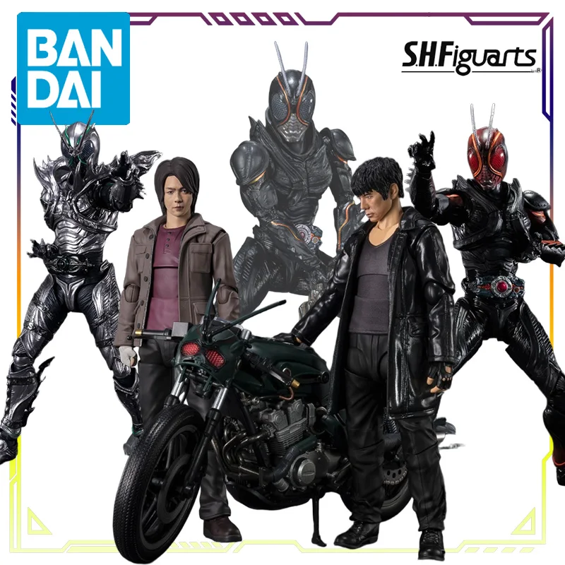 Bandai Original S.H.Figuarts Kamen Rider Dark Sun Series Black Rx \Akizuki Nobuhiko Anime Action Figure Model Toys Gifts Fo Boys