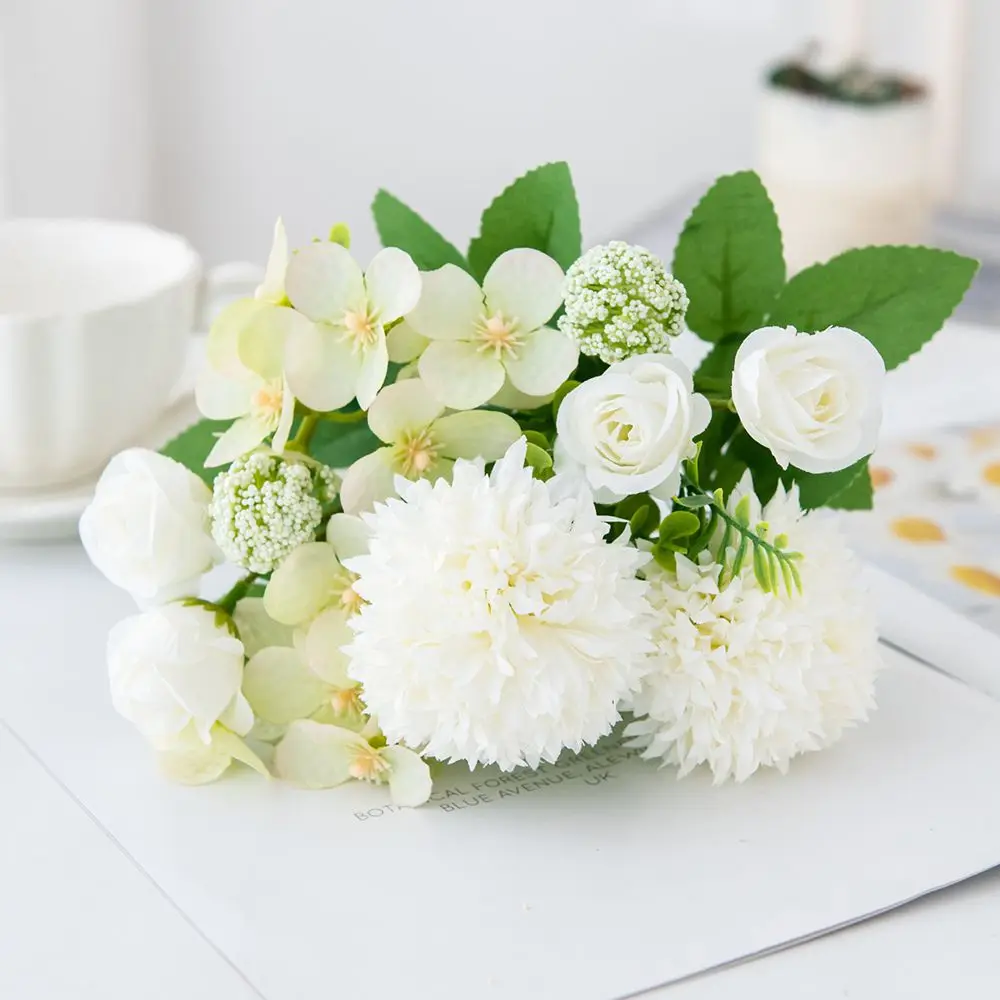 Seide Künstliche Blumen Rose Chrysantheme Hochzeit Hause Vase Festival Kranz Garten Bogen Party Feier Diy Geschenke Boxen Dekor – Detail 14