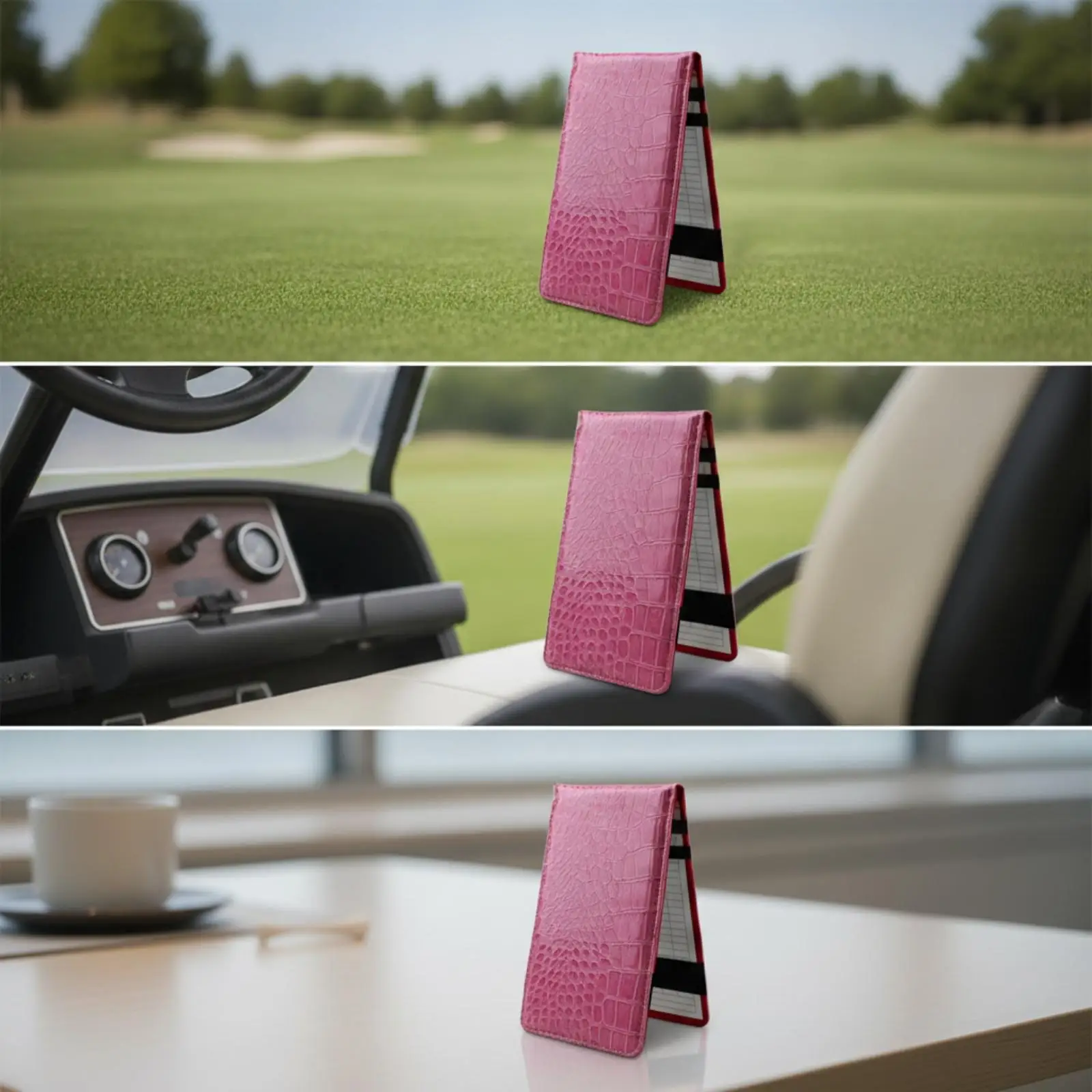 Golf Score Tracker Notebook for Golfers with Stitched Trim and Rounded Corners Secure Pages