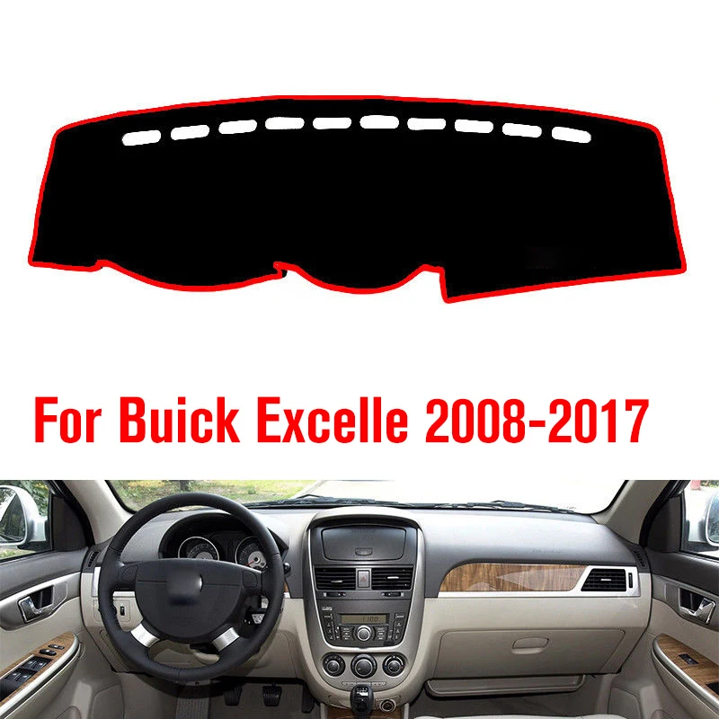 

Крышка приборной панели автомобиля тире коврик ковер для Buick Excelle 2008 2009 2010 2011 2012 2013 2014 2015 2016 2017 солнцезащитный коврик