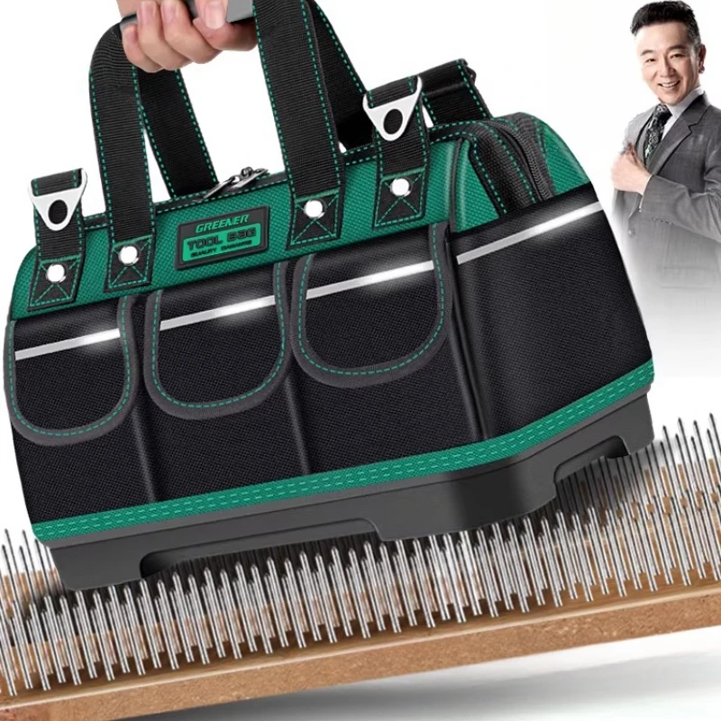 

Многофункциональный органайзер для инструментов, сумка-портфель для хранения инструментов, рабочий рюкзак для инструментов, поясной держатель для инструментов электрика, сумка для инструментов