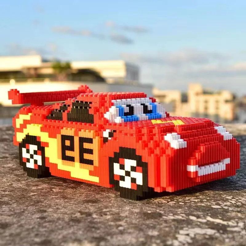 

Дисней мультфильм Pixar автомобиль Молния Маккуин гонки детская развивающая 3d стереоскопическая игрушка модель мальчик подарок