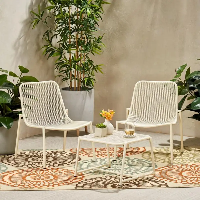 3 Piece Seating Set - Modern & Comfortable Outdoor Lounge Furniture for Garden, Patio, or Backyard - Perfect for Relaxation &