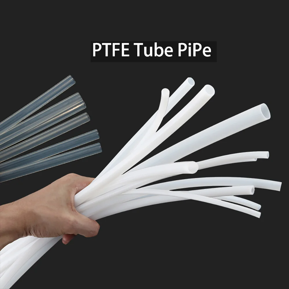 PTFE Tube PiPe ID 0.8mm to 18mm Filament Transparent White High Temperature Corrosion Resistance Machine 3d Printer Part Pipe