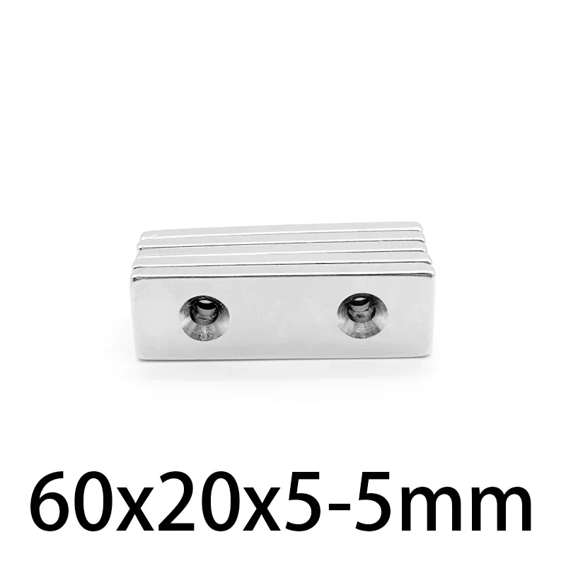 60x20x5-5mm Strip Powerful Magnets Strong Block Magnets For Fridge, DIY, Building, Scientific, Craft,  60*20*5-5  60x20x5-5