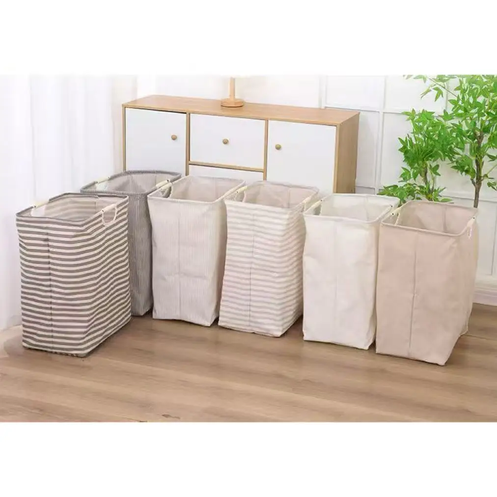 Large Capacity Laundry Storage Dirty Clothes Storage Basket with Handle Hamper Collapsible Laundry Basket Bathroom Accessories