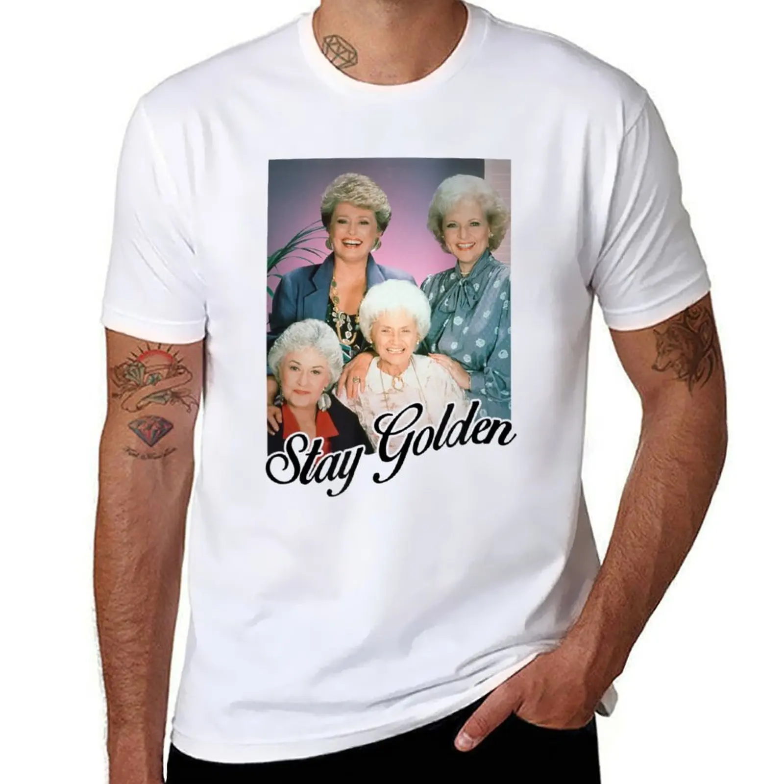 

Golden Girls Stay Golden 90s T-Shirt blue lock Louboutins t shirts for men pack