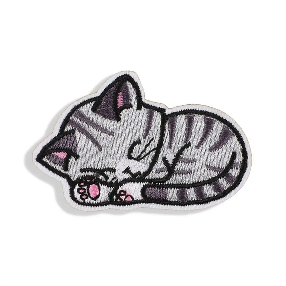 

DIY Kitten Puppy Jeans Jacket Iron On Clothes Decoration Cloth Sticker Sewing Appliques Patches Badges Sewing Fabric