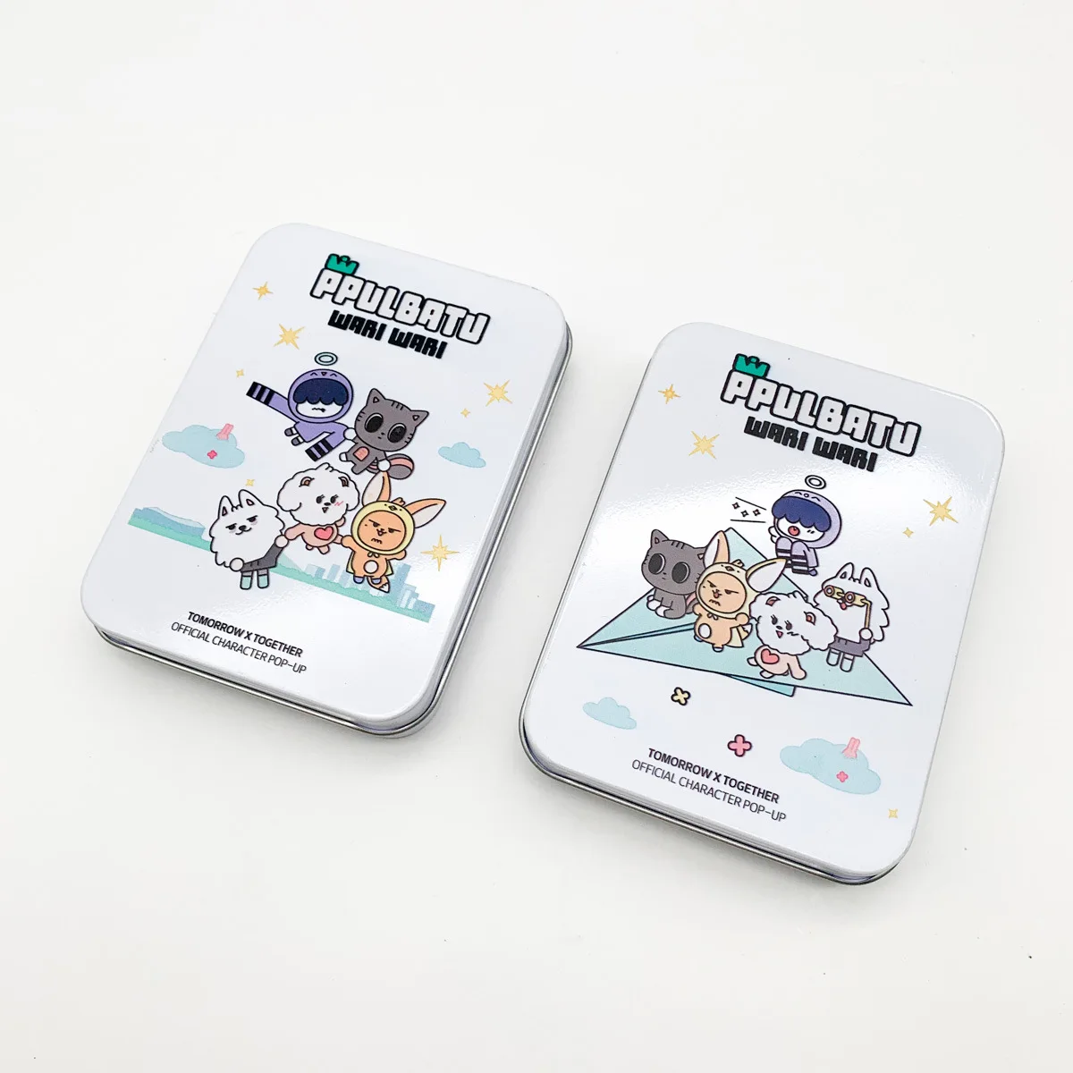 الكرتون الحيوان الإبداعية القصدير صندوق 11.5*8.5*2.2 سنتيمتر صندوق تخزين المعبود بطاقة تخزين صندوق تخزين Soobin Yeonjun Beomgyu Taehyun Hueningkai Kpop