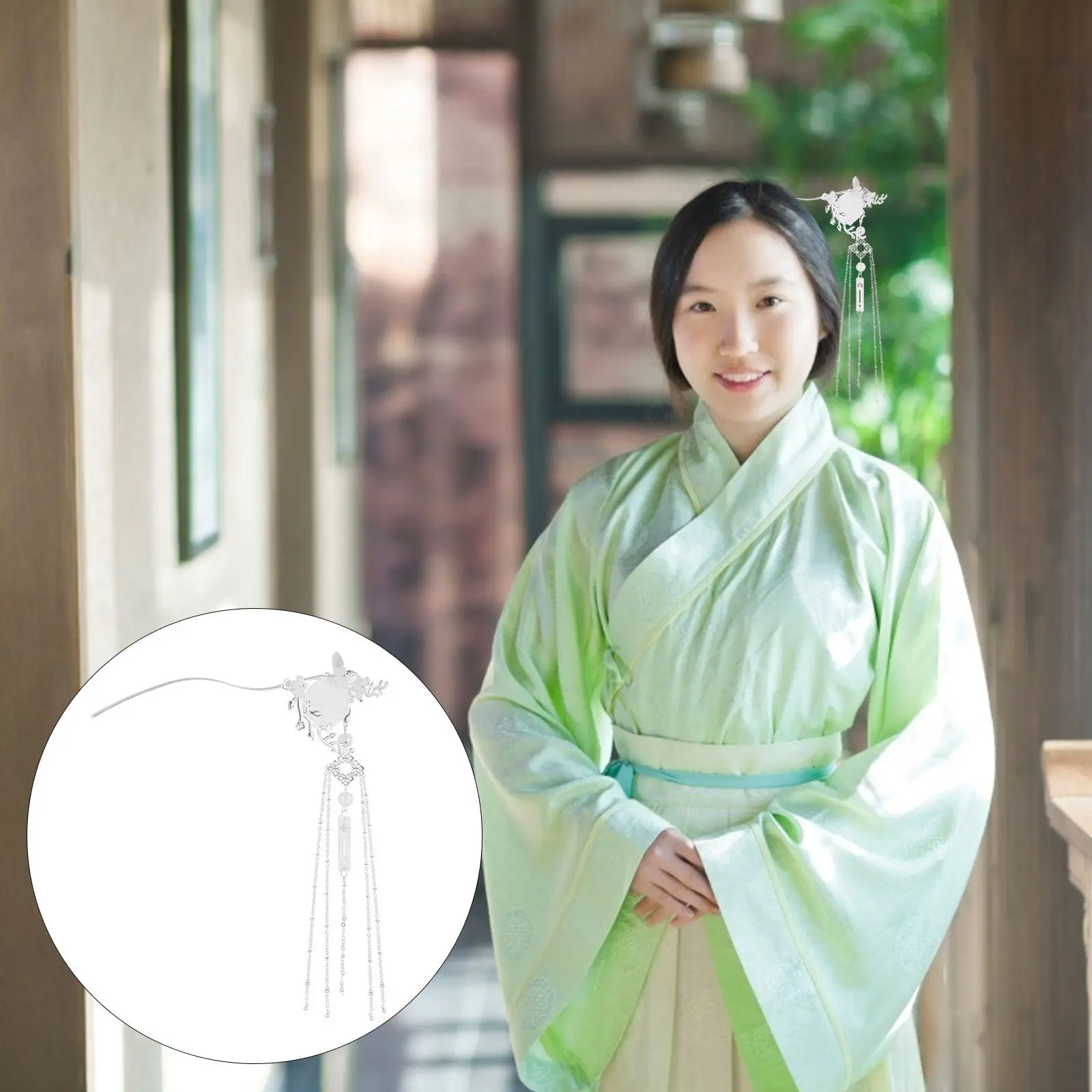 

1Pcs Tassel Vintage Hair Clip Retro Chinese Hair Stick Elegant Wedding Headdress Hairpin Retro Hairpin Wedding Headdress