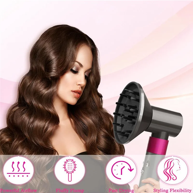 A98G-For Dyson Airwrap Styler Compatible Diffuser And Adaptor Attachment Set, Turns Into A Hair Dryer In Seconds