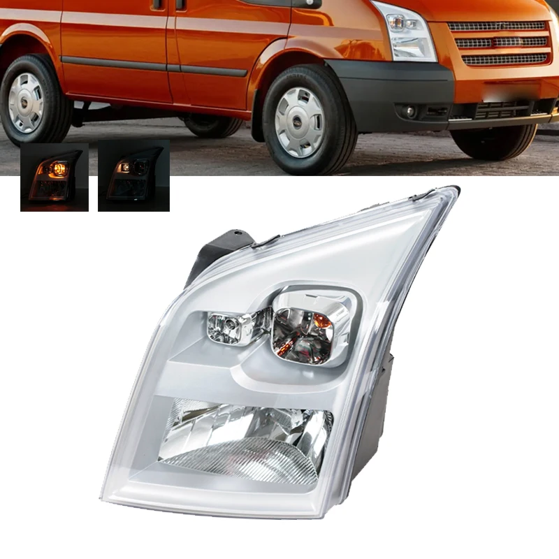 For Ford Transit MK7 Van V348 2006-2014 Car Front Bumper Daytime Running Light Fog Light Turn Signal Lamp
