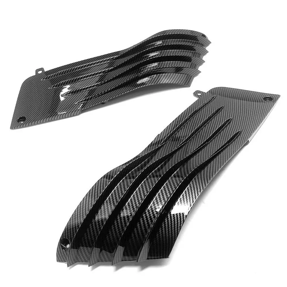 For KAWASAKI ZX-14 ZX14 2006 2007 2008 2009 2010 2011 Carbon Fiber Side Engine Mid Trim Cover Knee Guard Fairing