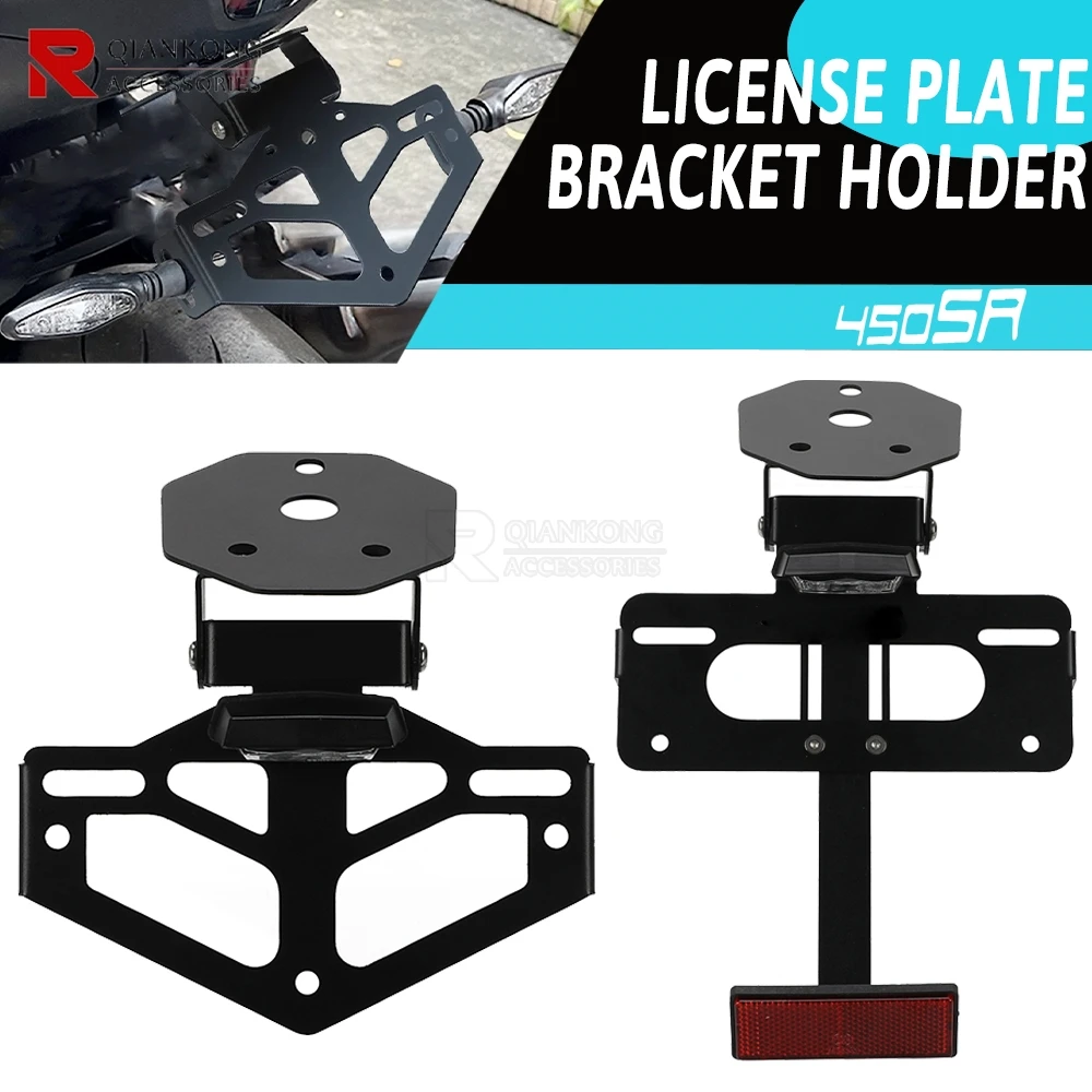

FOR CFMOTO CF MOTO 450NK 200SR 300SR 450SR 450SS 450SS 2023 2024 License Plate Holder Fender Eliminator Registration Bracket