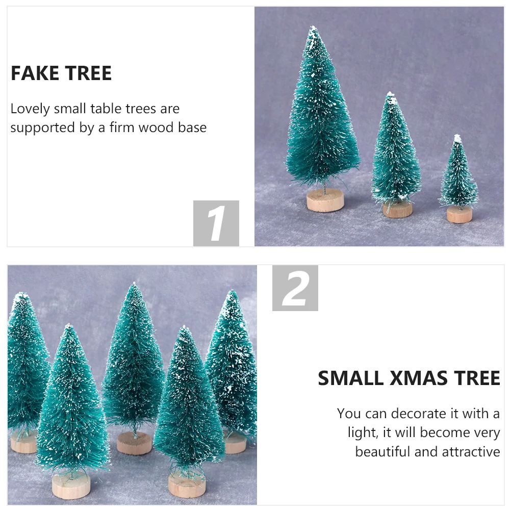 5 ชิ้นตกแต่งต้นคริสต์มาส Mini Miniature เด็ก Xmas ของขวัญงานฝีมือขนาดเล็ก Pvc จําลอง House Creative
