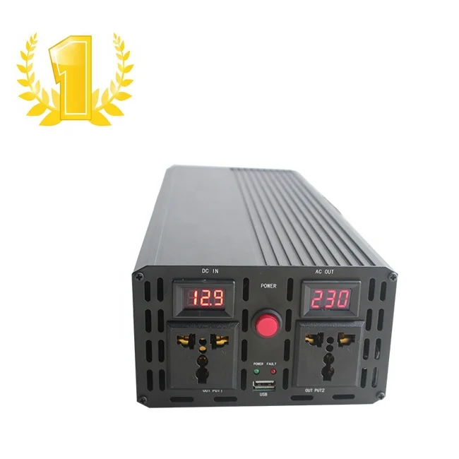 Car Power Inverters 1500W Modified Sine Wave Inverter DC 12V 24V to AC 220V 110V