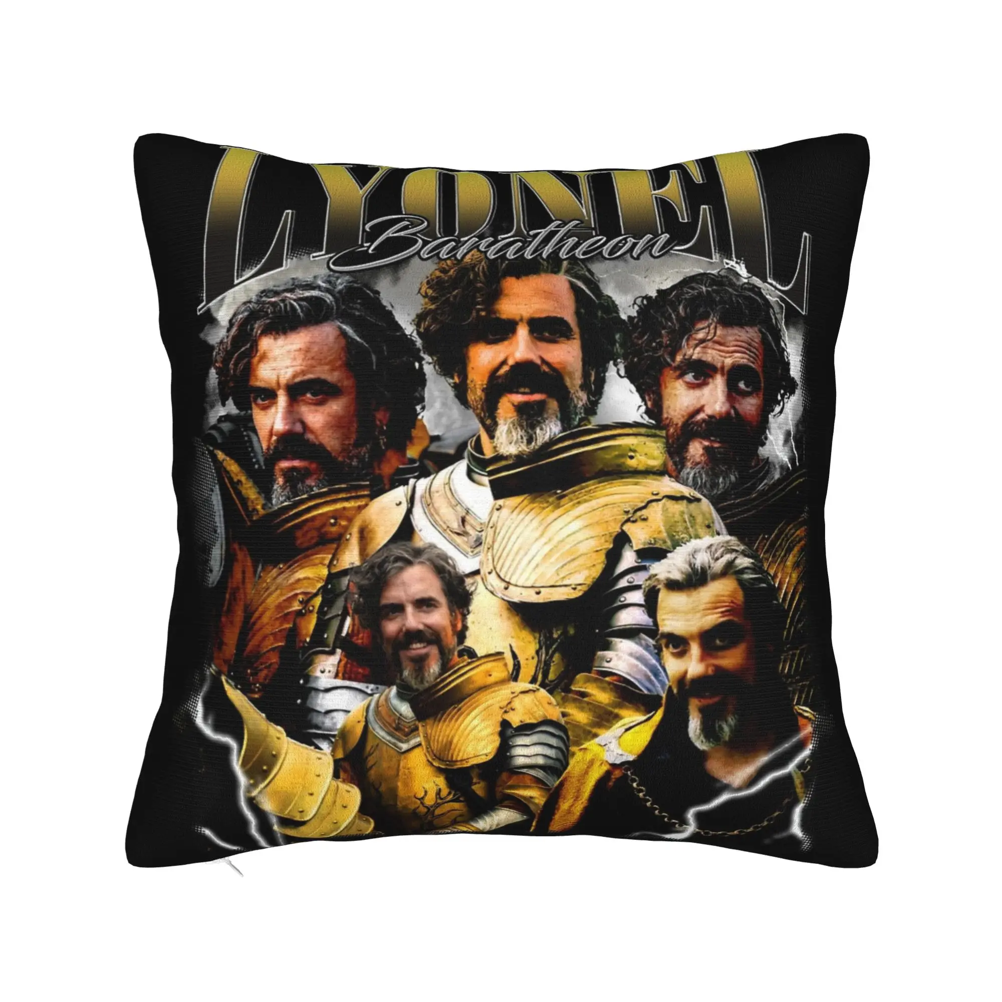 Funda de almohada Lionel Baratheon A Knight of the Seven Kingdoms, funda de cojín suave, funda de almohada de regalo, funda cuadrada para el hogar de 40x40cm
