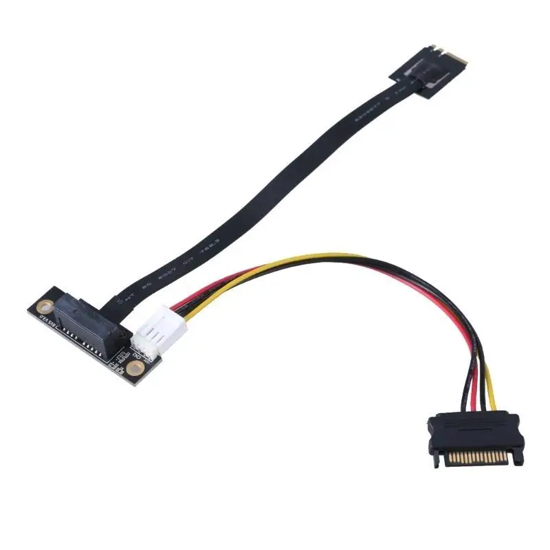 652FデバイスサポートM.2 NGFF 2キーA+EからPCIE 1x Risersケーブル、270度のベンド