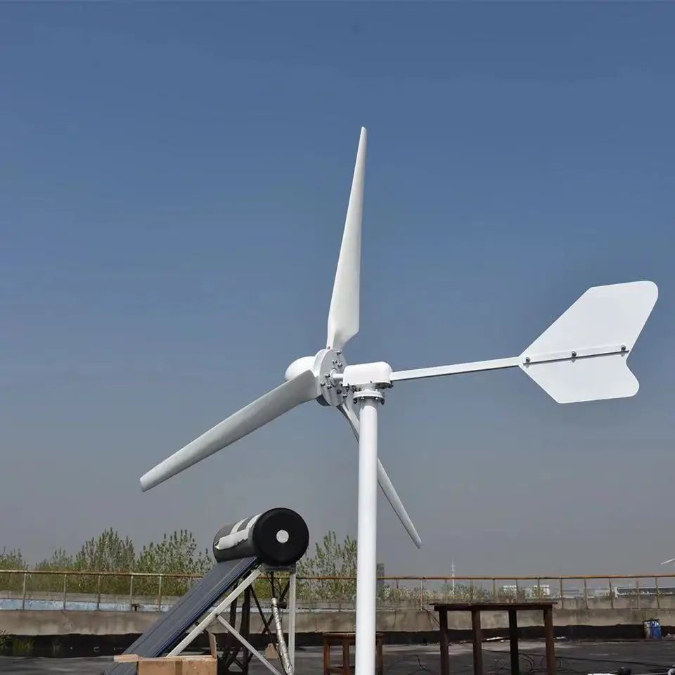 FLTXNY Rated 800W Wind Turbine Generator With 24V/48V Wind Solar Hybrid Mppt Controller For Off Grid Or On Grid System