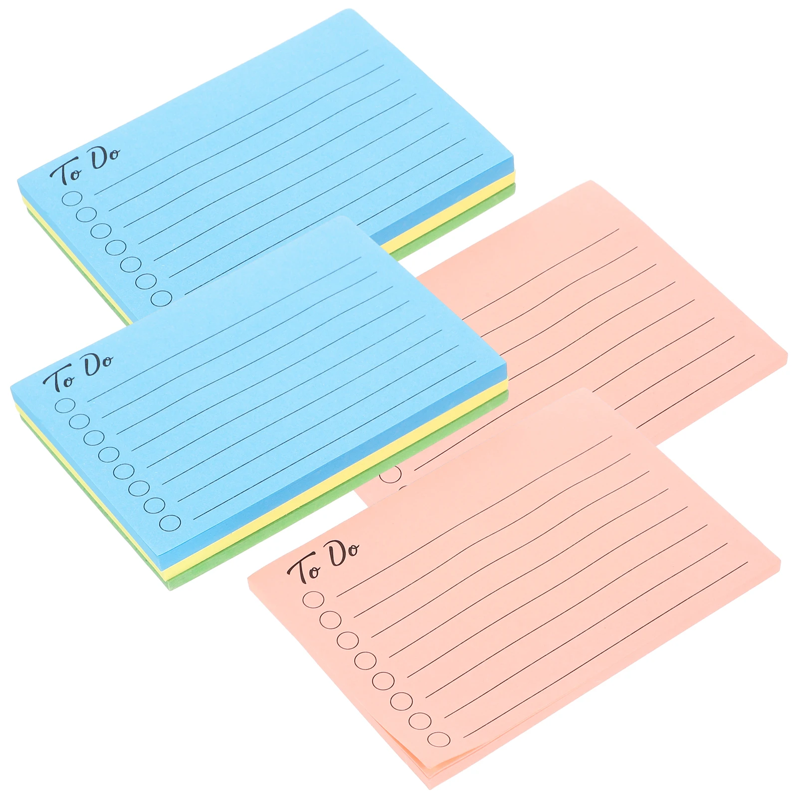 

8 Packs Colored Index Cards Self adhesive Memo Stickers Blue Pink Green Yellow Each 2 Packs Notepads Sticky Office Supplies