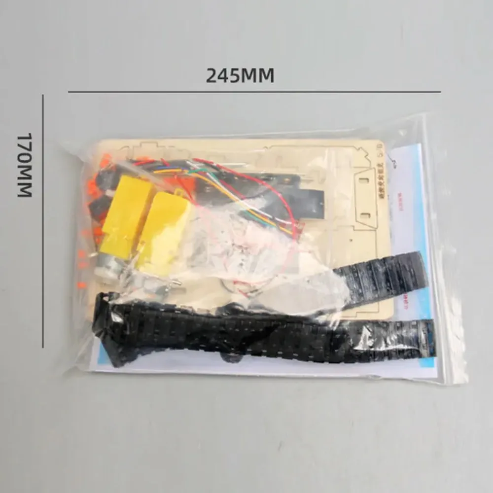 DIY Remote Control Tank Toys Wooden RC Tank Assembly 3D Puzzles Electric Motor Building Kids Educational Experimental Model Kits