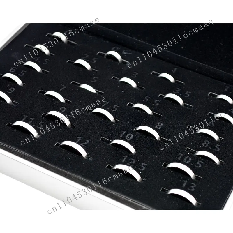 New Arrival Stainless Steel Material US EU HK Jewelry Ring Sizer Measuring Ring Tool Ring Measuring Display Chart