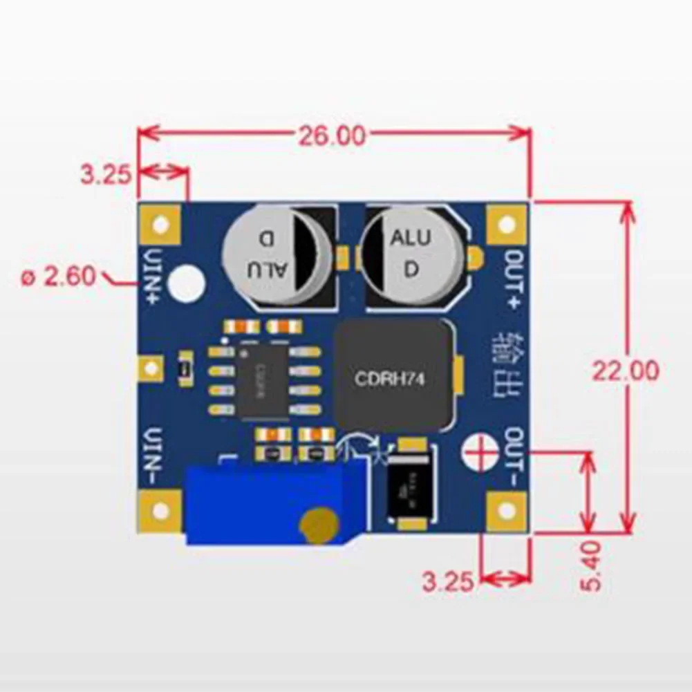 Adjustable Output DC DC Step Down Converter Module Wide Input 5-80V Voltage Range with Overvoltage and Short Circuit Protection