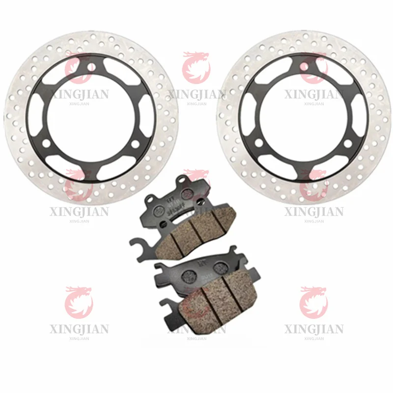 

UHR Scooter Front & Rear Brake Rotors Brake Pads For HAOJUE UHR150 UHR125 HJ150T-28 2017-2024 3 Holes 230MM Brake Disc Parts