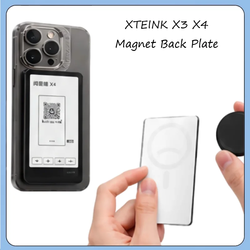 Für XTEINK X3 X4 E-Ink-Reader mit eingebautem Positionierungsmagnet, abnehmbarem Rücken, Leselicht, kompatibler schlanker, stoßfester Folio-Hülle