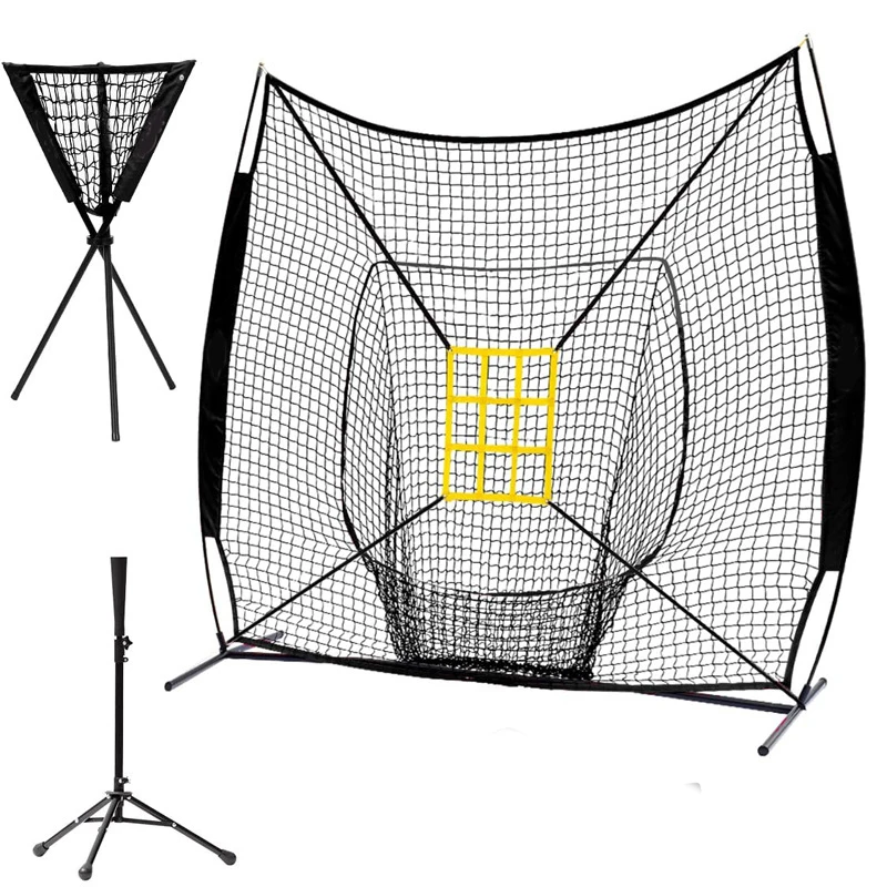 9 فتحات شبكة البيسبول والكرة اللينة لممارسة ضرب الرمي