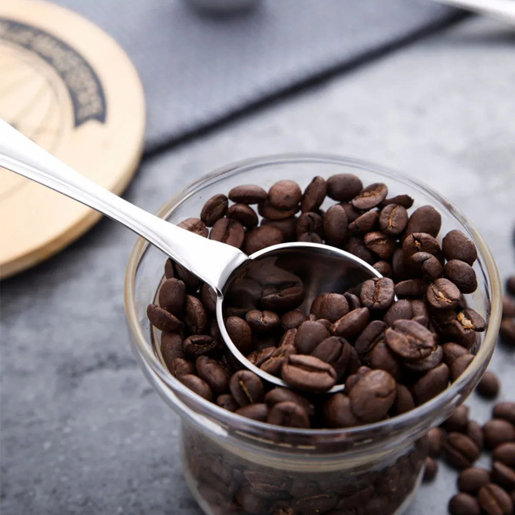 

Stainless Steel Bean Spoon Measuring Tool Baking Supply Measuring Tool Gadgets Liquid Powder Measure