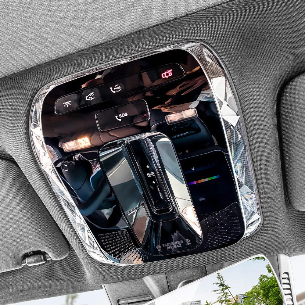 Für Mercedes Benz C/GLC/E Klasse W206 X254 W214 AMG GT EQE EQS Auto Kristall-Türleuchtenrahmen Leseleuchten-Verkleidung Zubehör – Detail 13