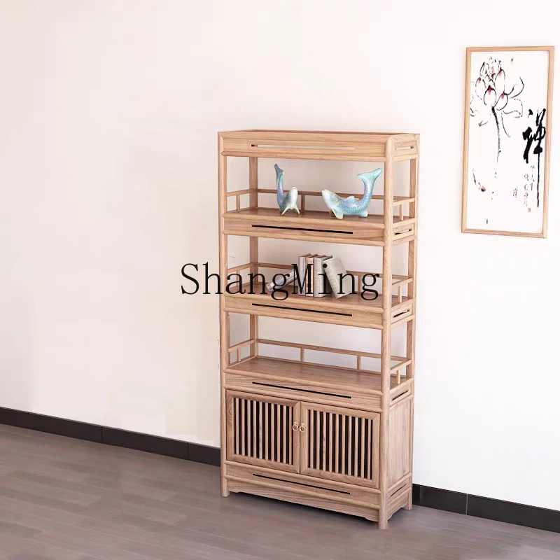 FG good-looking solid wood modern new Chinese style Duobao display bookcase living room zen simple explosion furniture promotion