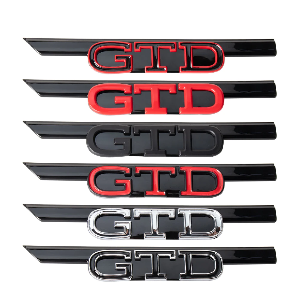 1PCS 3D ABS Car Front Hood Badge Decoration GTI GTD LOGO Auto Front Grille Emblem Replacement for Volkswagen VW Golf 8 MK8