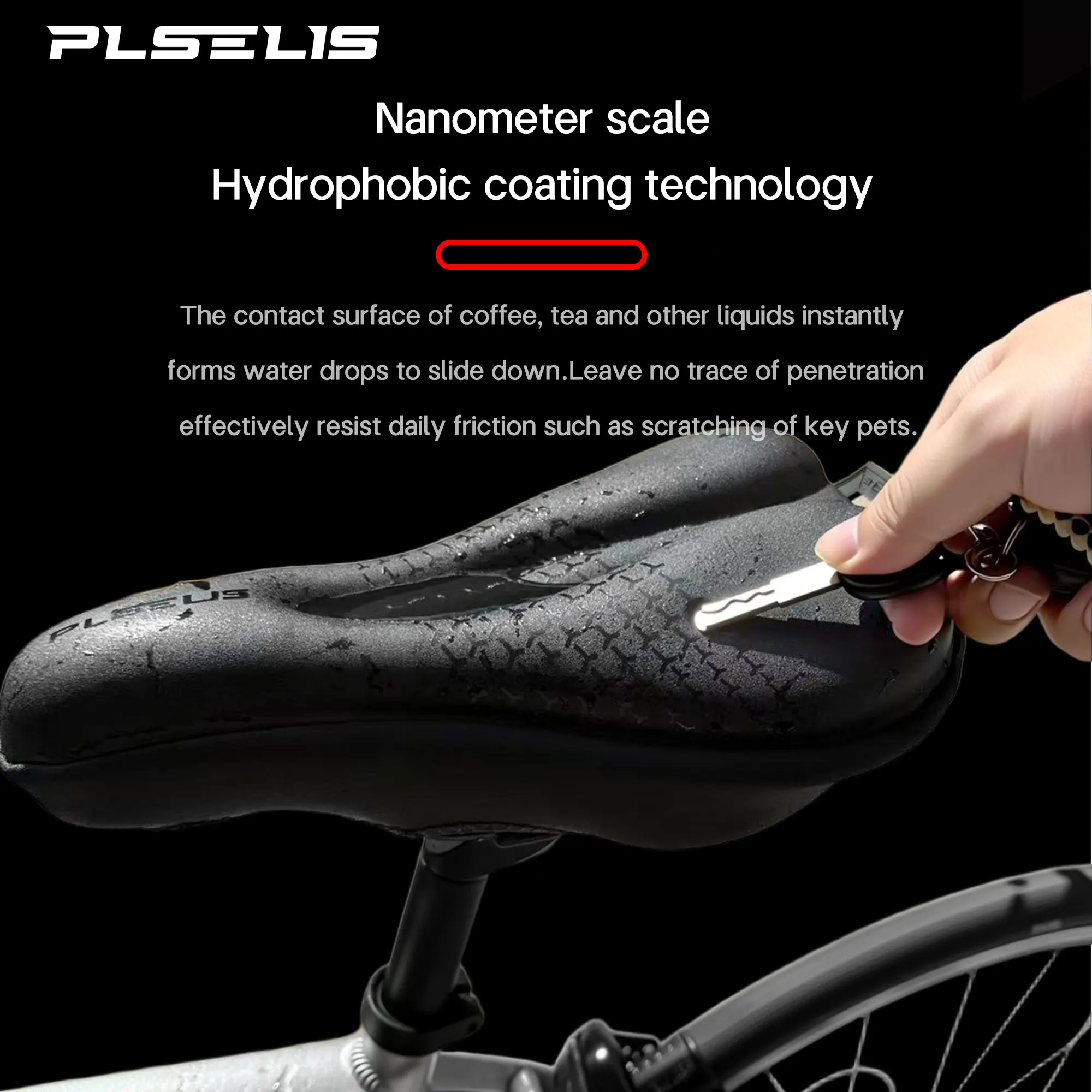 غطاء مقعد الدراجة PLSELIS: سيليكون فائق النعومة مع امتصاص الصدمات لراحة نهائية