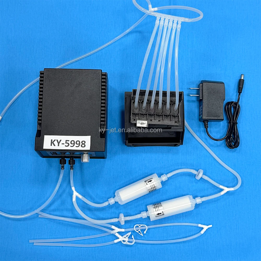 Printhead DTF Ink Clogged Cleaning Machine Washer Unclog Reverse for   L1800 L805 1390 I3200 4720 XP600 DX6 Print Head Clean