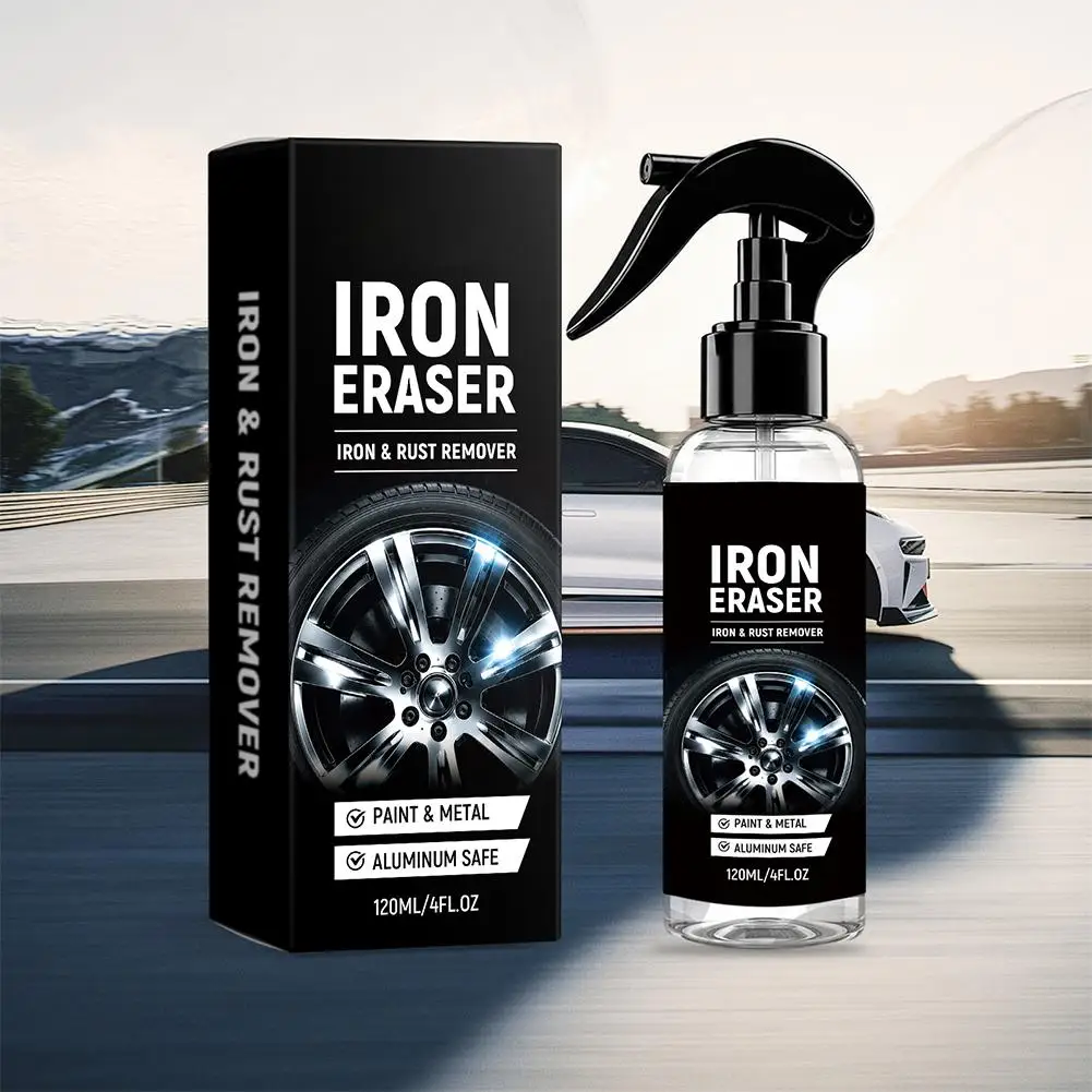 Fast Acting Wheel Rim Rust Remover Spray 1/2/3/5pcs Multi-Surface Metal Paint Rust Remove Spray Auto Iron Eraser Rust Remover