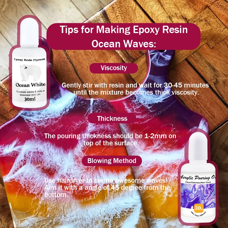 Acrylic Infusion Oil & Epoxy Resin Pigment Combo Set (30ml/1.01oz + 30ml/1.01oz), ideal for art creation and easy to operate. view 5