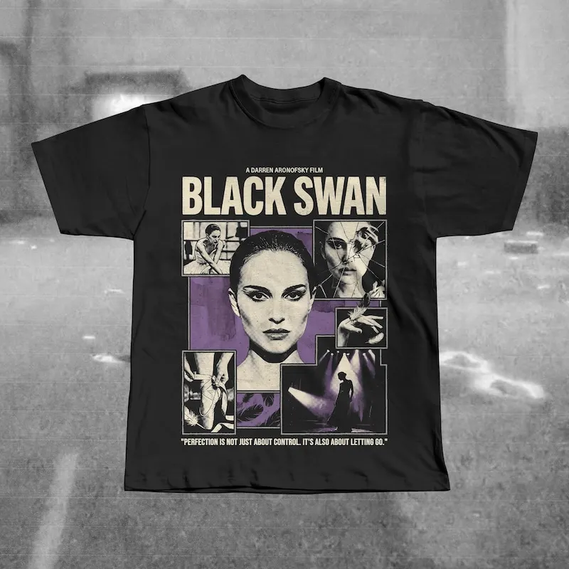 Camiseta gráfica del film Black Swan 2010, camiseta de la película de terror Ballet de Nina Sayers
