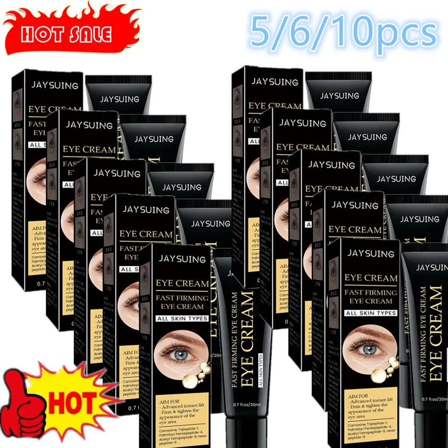 5/6/10pcs Dark Circles Eye Cream Remove Eye Bags Puffiness Under Eyes Moisturizing Hydration Nourishing Skin Care