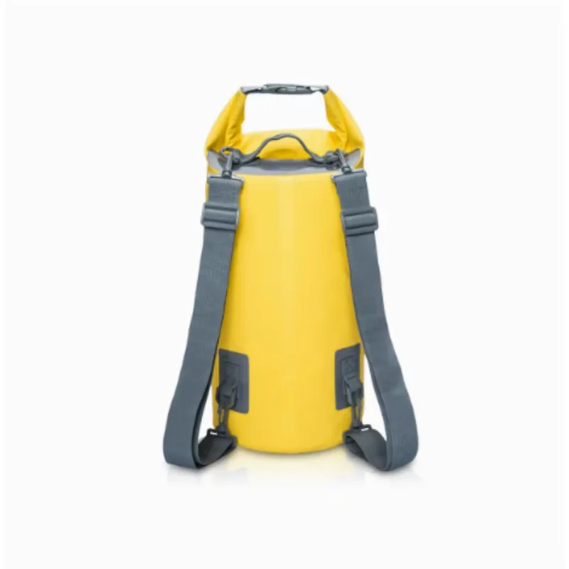 Camouflage PVC Waterproof Dry Bag Backpack, Heavy Duty Water Resistant Bucket Dry Sack, Floating Storage Bag for Drifting Kayaki
