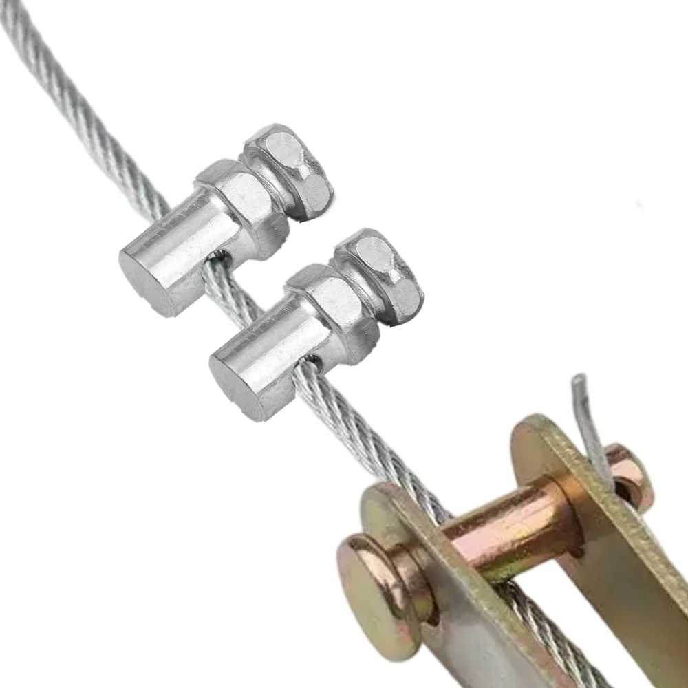 Motorcycle Throttle Cable Stopper Clamp Universal Choke Wire Adjuster Metal Buckle for E-Scooter Bicycle Kart ATV Accessories image 6