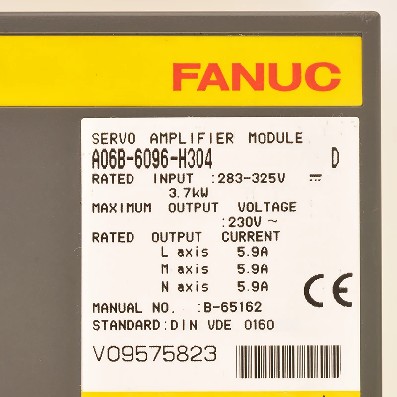 Fanuc CNC Motor Drive Original Fanuc Amplifier Servo Drive Module A06B-6096-H304